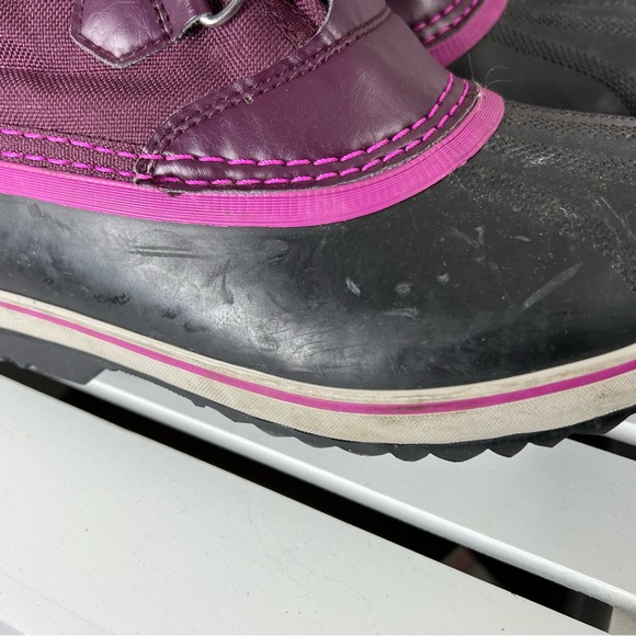 SOREL BOOTS‎ waterproof winter PURPLE  warm Yoot Pac EUC size 5 US women’s EU 37 - Picture 7 of 12